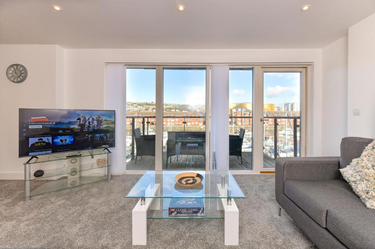 Just Stay Wales - Meridian Wharf, Marina View - 2 Bed Apartment Swansea Esterno foto